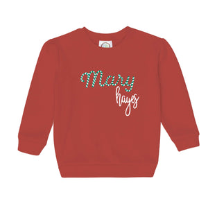 Red Embroidered Sweatshirt Red Embroidered Sweatshirt