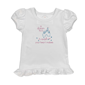 A Dream is a Wish Embroidered Shirt A Dream is a Wish Embroidered Shirt