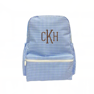 Blue Gingham Backpack Blue Gingham Backpack