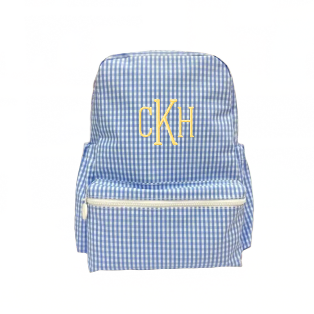 Blue Gingham Backpack