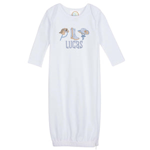 Cowboy Trio Embroidered Gown Cowboy Trio Embroidered Gown