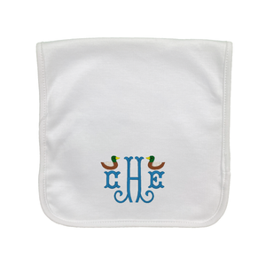 Mallards with Initials Burp Cloth Mallards with Initials Burp Cloth