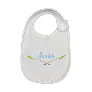 Embroidered Fishing Frame Bib Embroidered Fishing Frame Bib