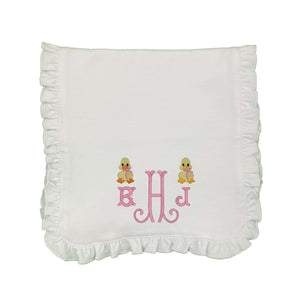 Mini Ducks Embroidered Burp Cloth Mini Ducks Embroidered Burp Cloth