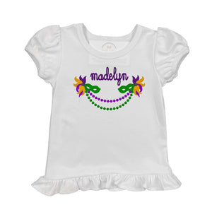Mardi Gras Embroidered Shirt Mardi Gras Embroidered Shirt
