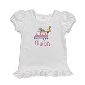 Ice Cream Truck Embroidered Shirt Ice Cream Truck Embroidered Shirt