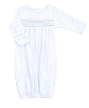 Mini Dots Smocked Gown Mini Dots Smocked Gown