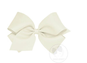 King Grosgain Bow - Antique White King Grosgain Bow - Antique White