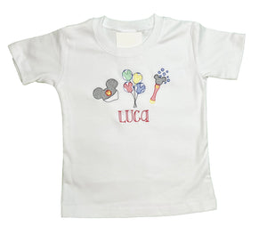 Embroidered Disney Trio Shirt Embroidered Disney Trio Shirt