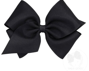 Mini King Grosgrain Hairbow - Black Mini King Grosgrain Hairbow - Black