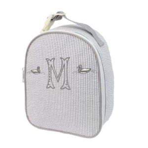 Grey Seersucker Lunchbox Grey Seersucker Lunchbox