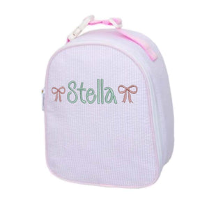 Pink Seersucker Lunchbox Pink Seersucker Lunchbox