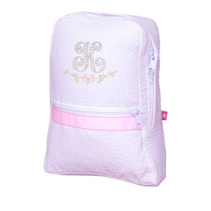 Pink Seersucker Backpack Pink Seersucker Backpack