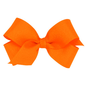 Wee Ones Mini Grosgain Bow - Orange Wee Ones Mini Grosgain Bow - Orange