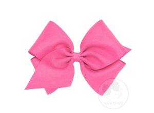 Mini King Grosgain Bow - Hot Pink Mini King Grosgain Bow - Hot Pink