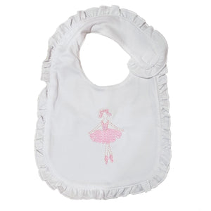 Embroidered Ballerina Bib Embroidered Ballerina Bib