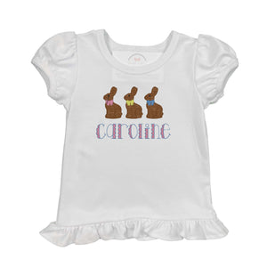 Chocolate Bunny Embroidered Shirt Chocolate Bunny Embroidered Shirt