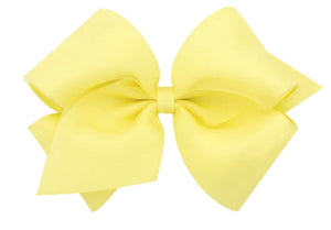 King Grosgrain Bow - Light Yellow King Grosgrain Bow - Light Yellow