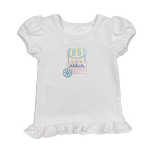 Ice Cream Cart Embroidered Shirt Ice Cream Cart Embroidered Shirt