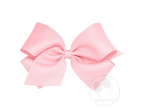 Mini King Grosgain Bow - Light Pink Mini King Grosgain Bow - Light Pink
