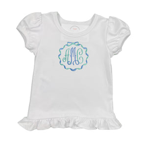 Embroidered Initials with Frame Shirt Embroidered Initials with Frame Shirt