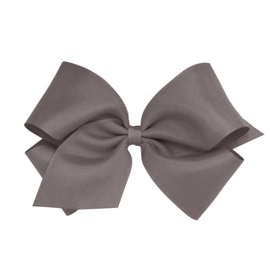 Wee Ones King Grosgain Bow -Charcoal Wee Ones King Grosgain Bow -Charcoal