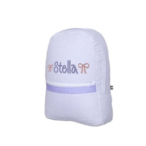 Purple Seersucker Backpack Purple Seersucker Backpack