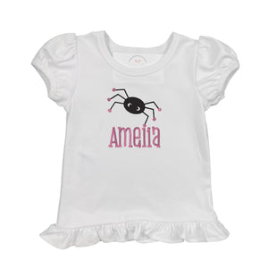 Embroidered Spider with Name Shirt Embroidered Spider with Name Shirt