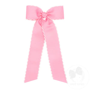 Medium Streamer Style Bow - Pearl Moonstitch Medium Streamer Style Bow - Pearl Moonstitch