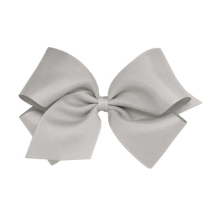 Wee Ones King Grosgain Bow - Soft Gray Wee Ones King Grosgain Bow - Soft Gray