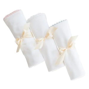Jersey Receiving Blanket -White Jersey Receiving Blanket -White