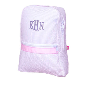 Pink Seersucker Backpack Pink Seersucker Backpack