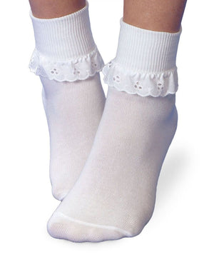 Jefferies Socks Eyelet Lace Turn Cuff Socks 1 Pair Jefferies Socks Eyelet Lace Turn Cuff Socks 1 Pair