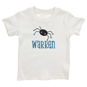Embroidered Spider & Name Shirt Embroidered Spider & Name Shirt
