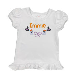 Halloween Embroidered Shirt Halloween Embroidered Shirt