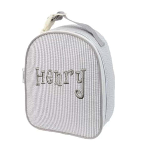 Grey Seersucker Lunchbox Grey Seersucker Lunchbox