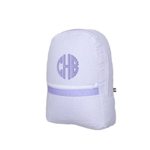 Purple Seersucker Backpack Purple Seersucker Backpack