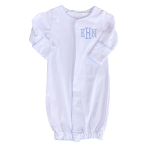 Custom Monogram Gown - Blue Custom Monogram Gown - Blue