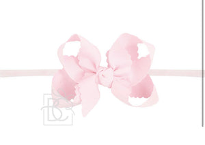 Large Headband - Scallop Edge Pink Large Headband - Scallop Edge Pink