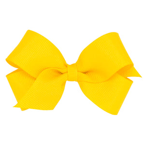 Wee Ones Mini Grosgain Bow - Yellow Wee Ones Mini Grosgain Bow - Yellow