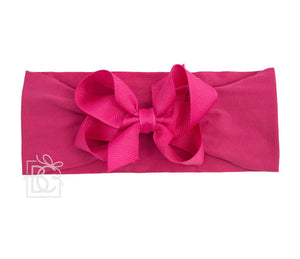 Medium Bow Headband - Fuchsia Medium Bow Headband - Fuchsia