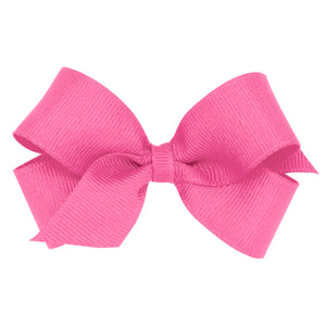 Mini Grosgain Bow - Hot Pink Mini Grosgain Bow - Hot Pink