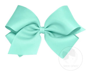 King Grosgrain Bow - Aqua King Grosgrain Bow - Aqua