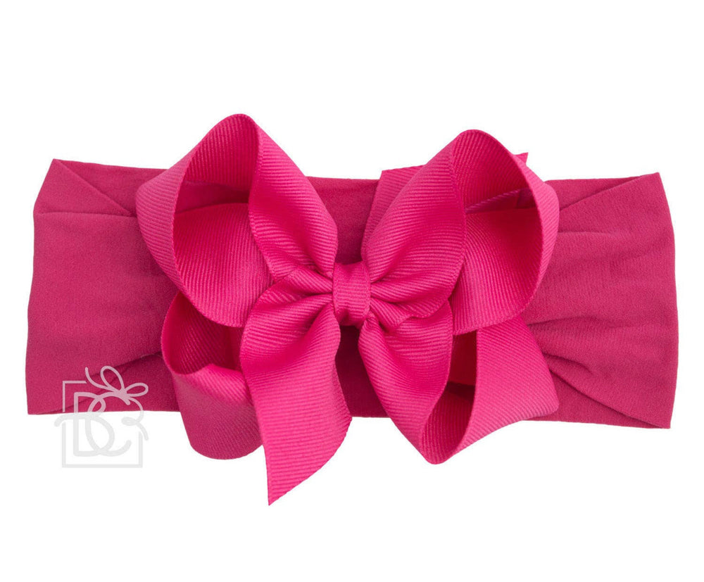 Large Bow Headband - Fuchsia