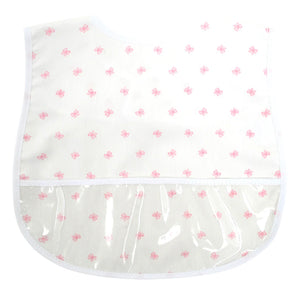Pink Bow Laminated Bib Pink Bow Laminated Bib