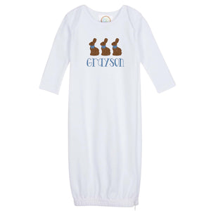 Chocolate Bunny Embroidered Gown Chocolate Bunny Embroidered Gown