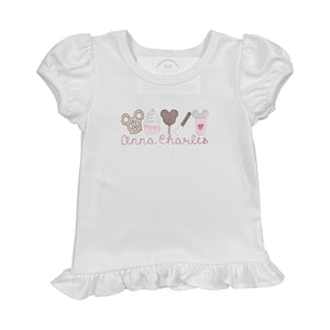 Mouse Snacks Embroidered Shirt Mouse Snacks Embroidered Shirt