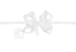 Medium Headband - Satin White Medium Headband - Satin White