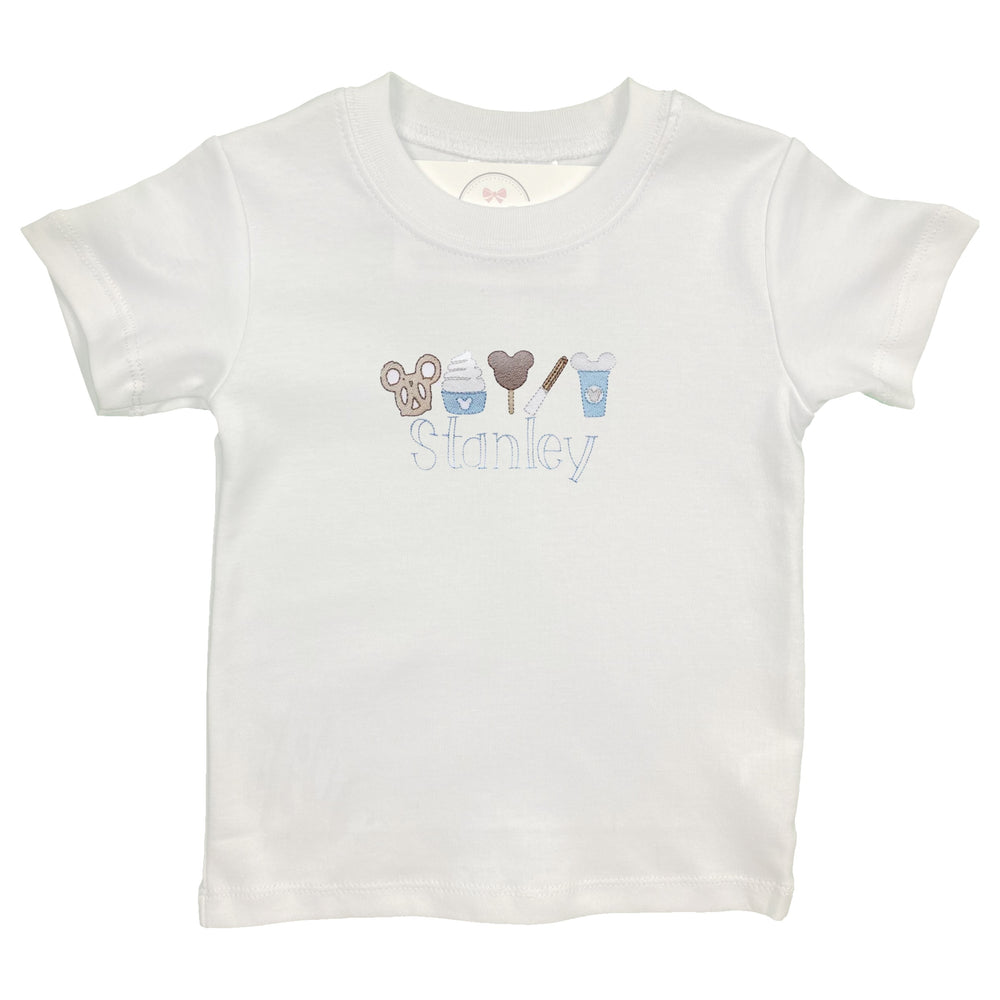 Mouse Snacks Embroidered Shirt