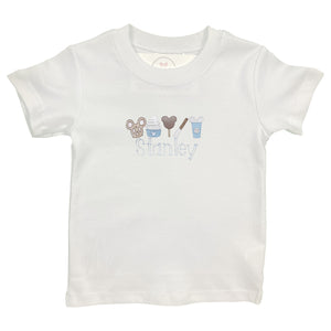 Mouse Snacks Embroidered Shirt Mouse Snacks Embroidered Shirt